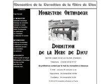 Tablet Screenshot of monasterelafaurie.org